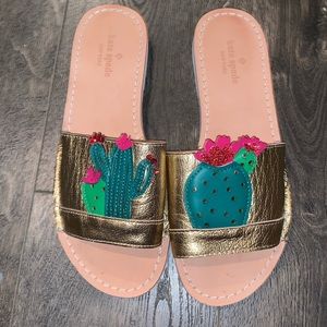 Kate Spade Iguana Cactus Slides